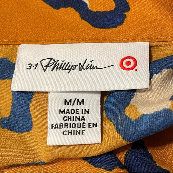 3.1 PHILLIP LIM for TARGET NWOT Orange Leopard Print Blazer - Picture 7 of 9